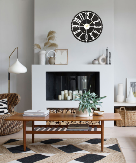 Wooden Silent Non-Ticking Wall Clock for Home Stylish Latest Designer Wall Clock for Home Living Room Bedroom Office Hall