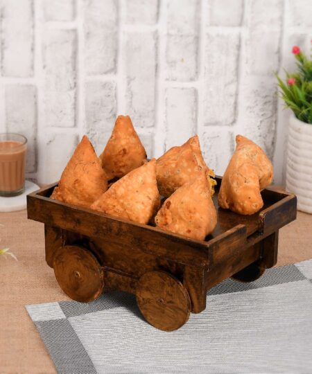 Wooden samosa tray